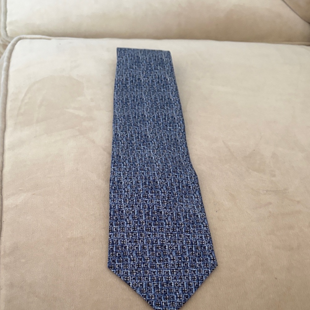Men's Blue‎ Patterned Tie